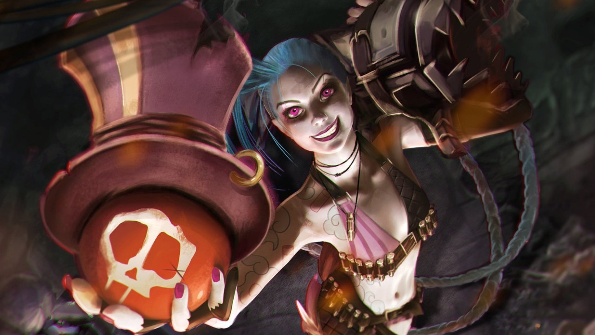 Jinx (League Of Legends) wallpaper 1920x1080 Full HD (1080p) desktop background