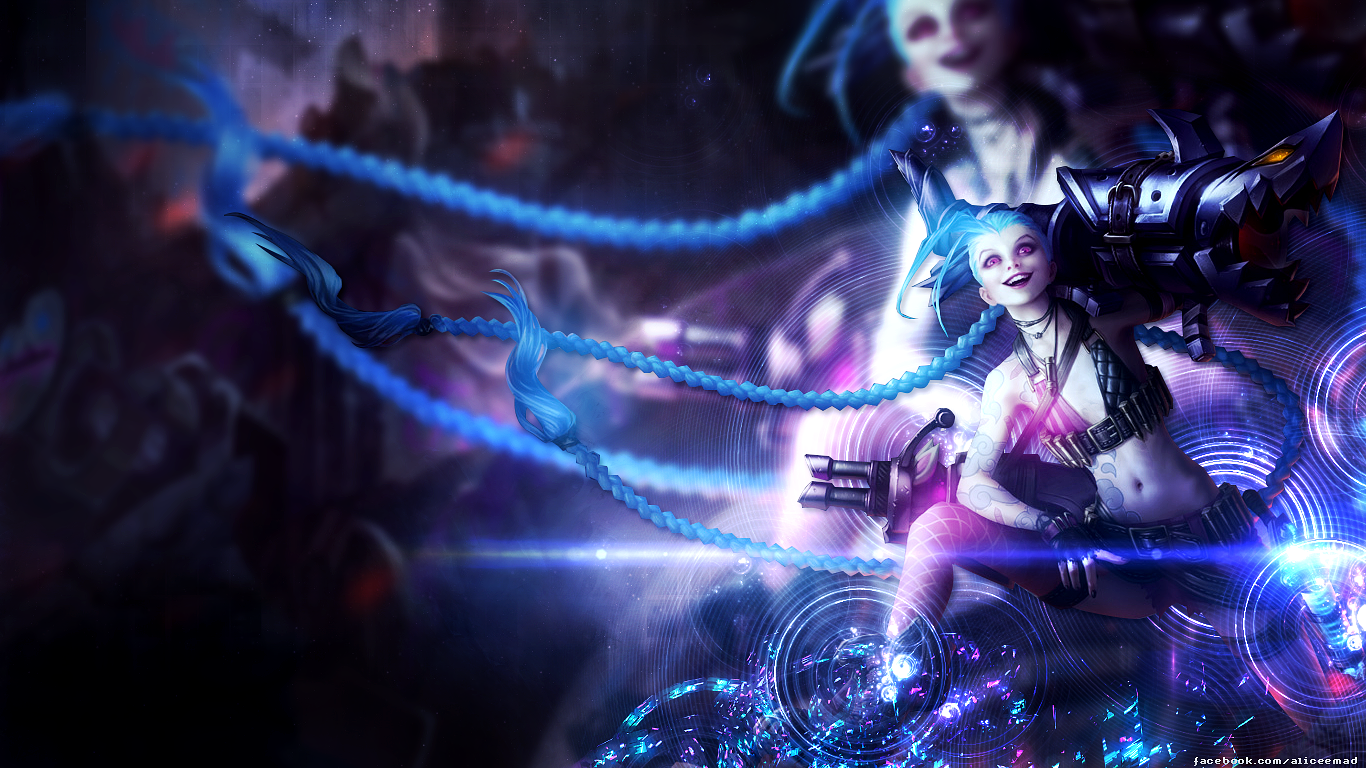Free download Jinx Wallpaper [1366x768] by AliceeMad [1366x768] for your Desktop, Mobile & Tablet. Explore Jinx Wallpaper. Slayer Jinx Wallpaper, Jinx Wallpaper LOL, Firecracker Jinx Wallpaper