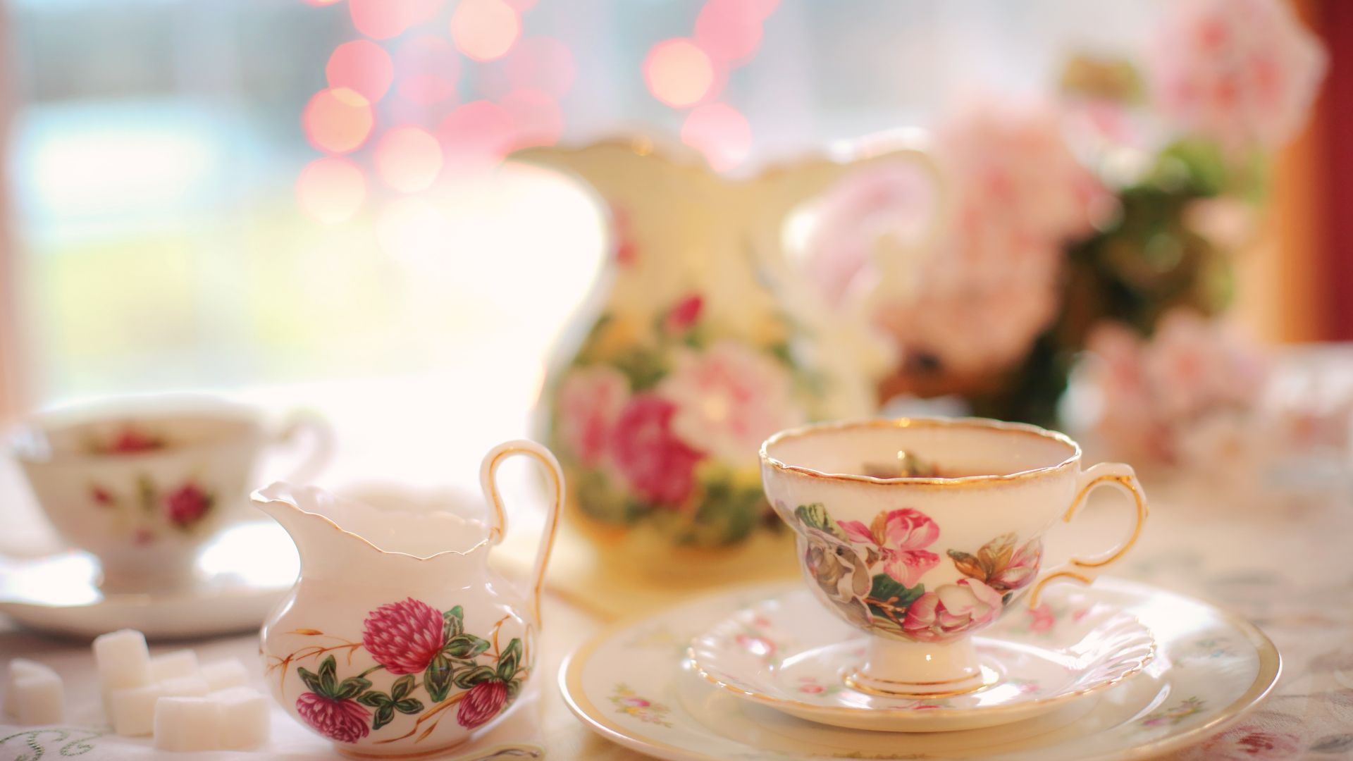 Desktop Wallpaper Tea Cup, Tea Pot, Tea, HD Image, Picture, Background, Z731px