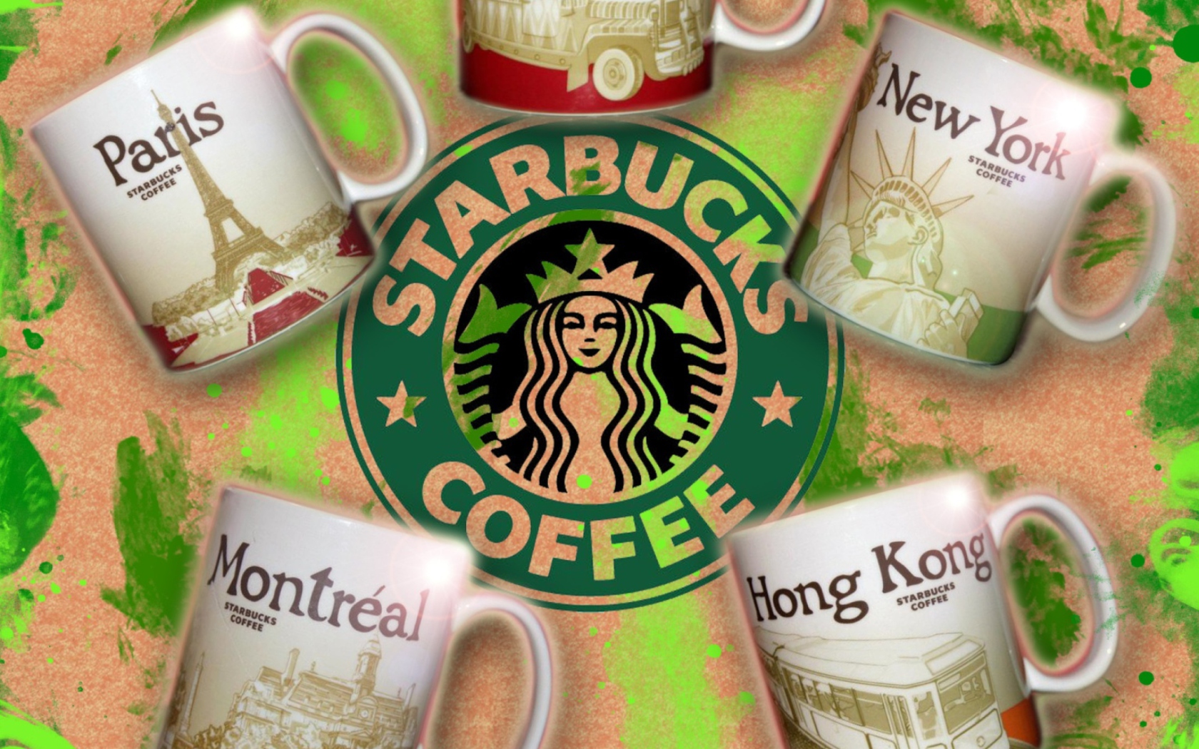 Starbucks Coffee Cup Wallpaper for Widescreen Desktop PC 1680x1050
