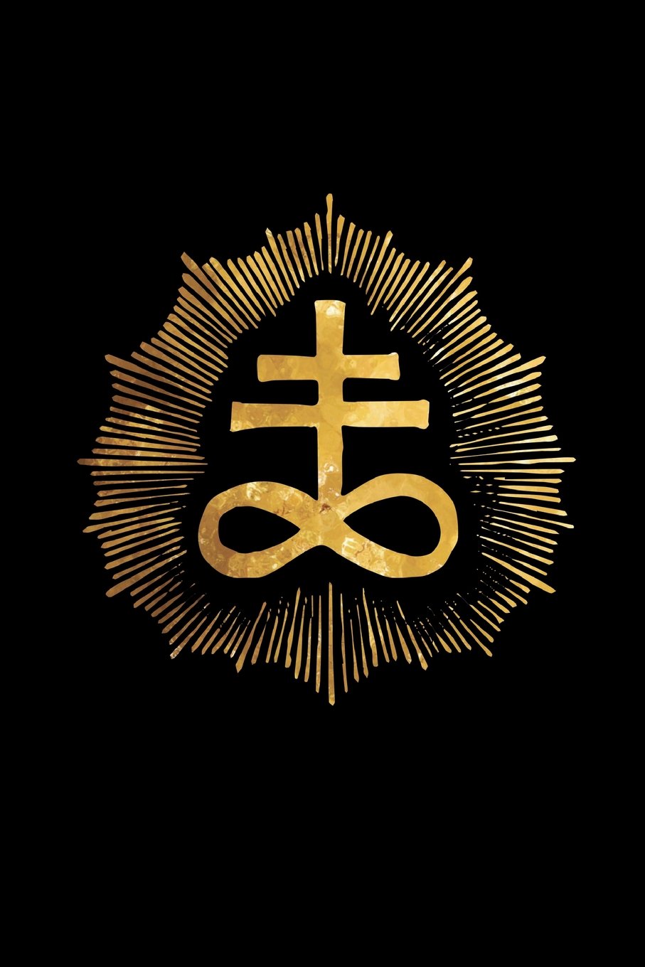 The Cross of Leviathan: Gold Vintage Engraving Sulphur Sigil. College Ruled Lined Pages (Journal, Notebook, Diary, Composition Book): 9781720678687: Black Magick Journals: Books