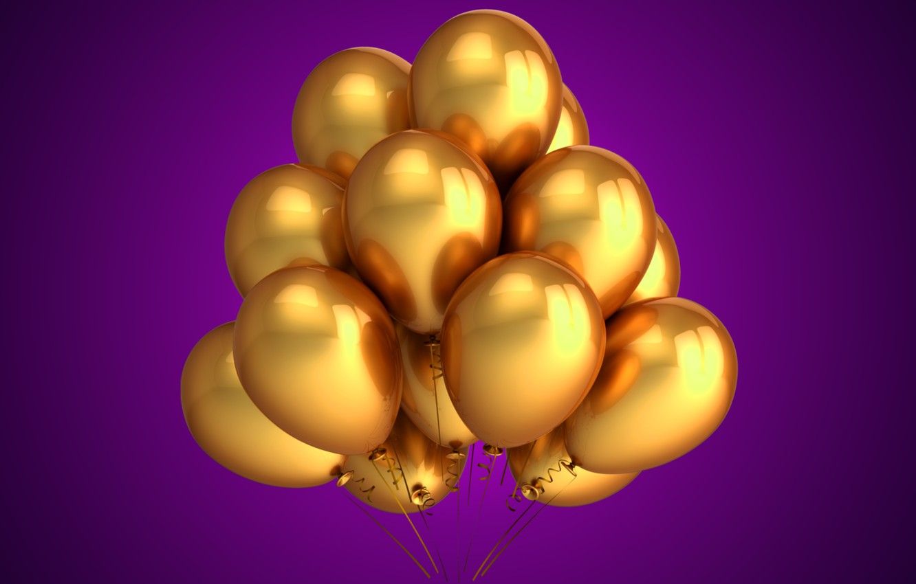 Gold Balloons Wallpapers - Wallpaper Cave