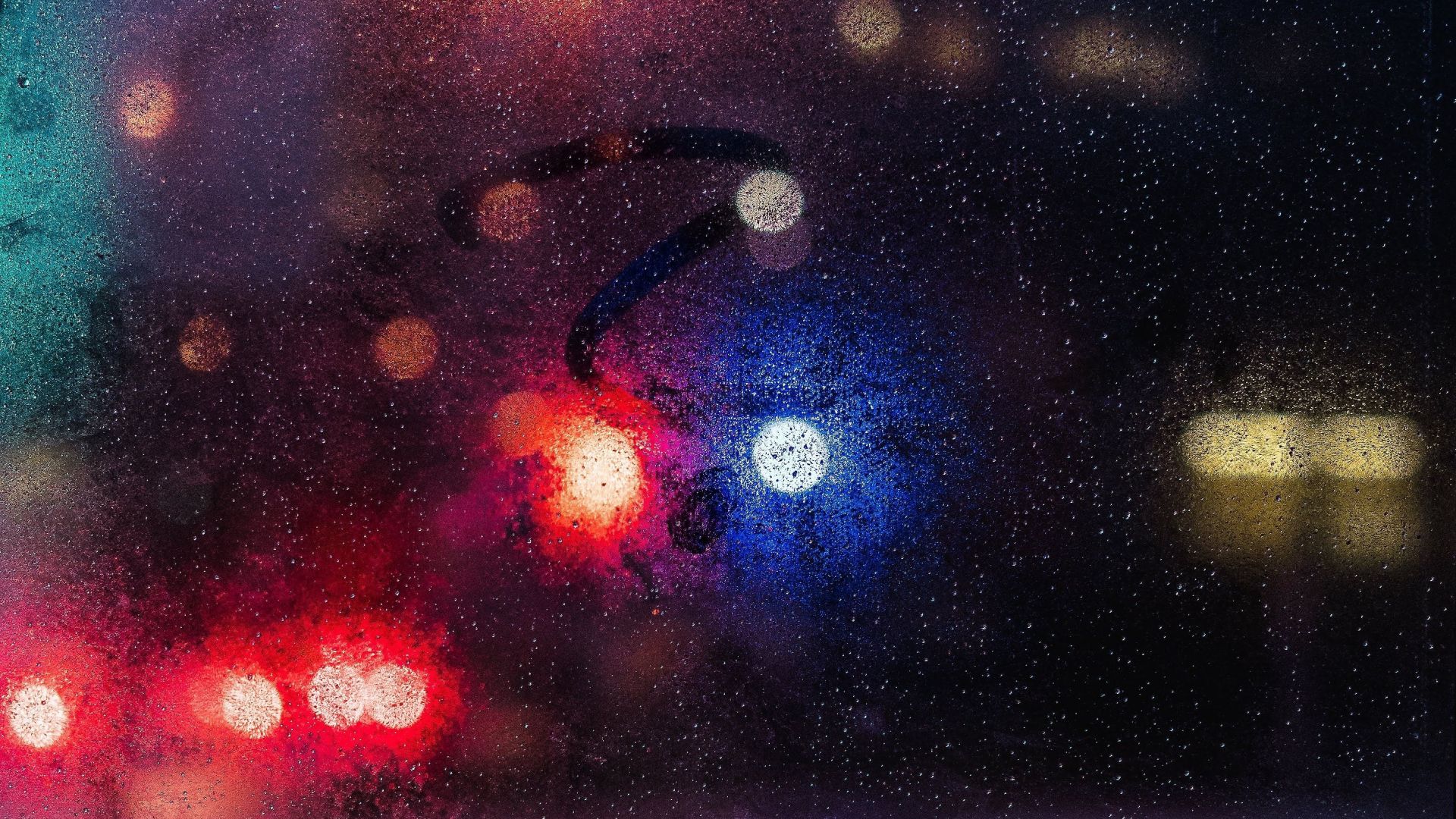 Desktop wallpaper glass, question mark, bokeh, drops, blur, HD image, picture, background, 676263