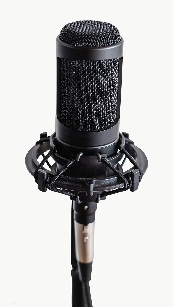 Professional condenser microphone in a studio / Teddy Rawpixel. Microphone, Microphone image, Poster background design