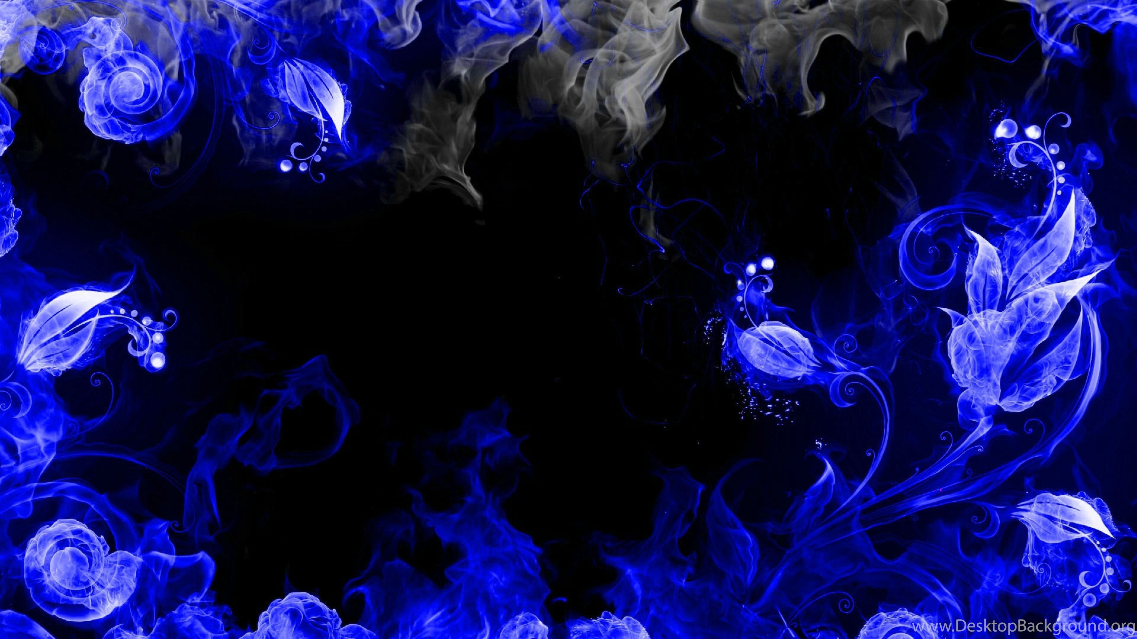 Download Wallpaper 3840x2160 Abstract, Blue, Black, Pattern 4K. Desktop Background