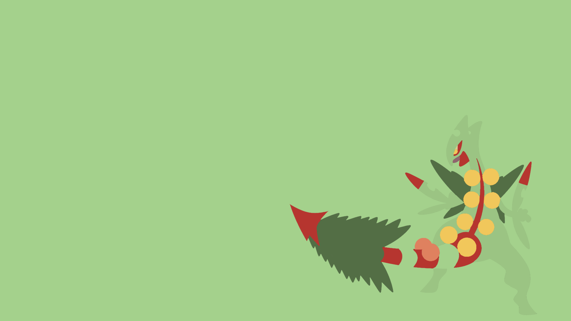 Mega Sceptile Wallpaper (Used U Ror_ Line Art Of Mega Sceptile)