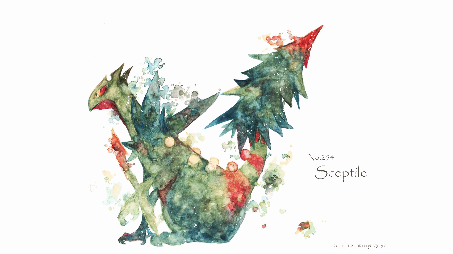 Sceptile Pokemon Wallpaper:1920x1080