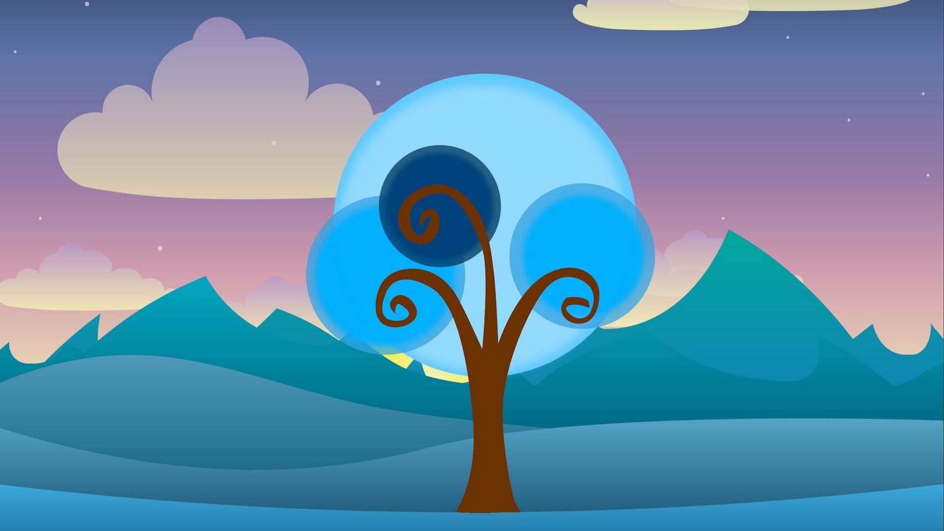 Tree, Vector, Art Wallpaper Free Download