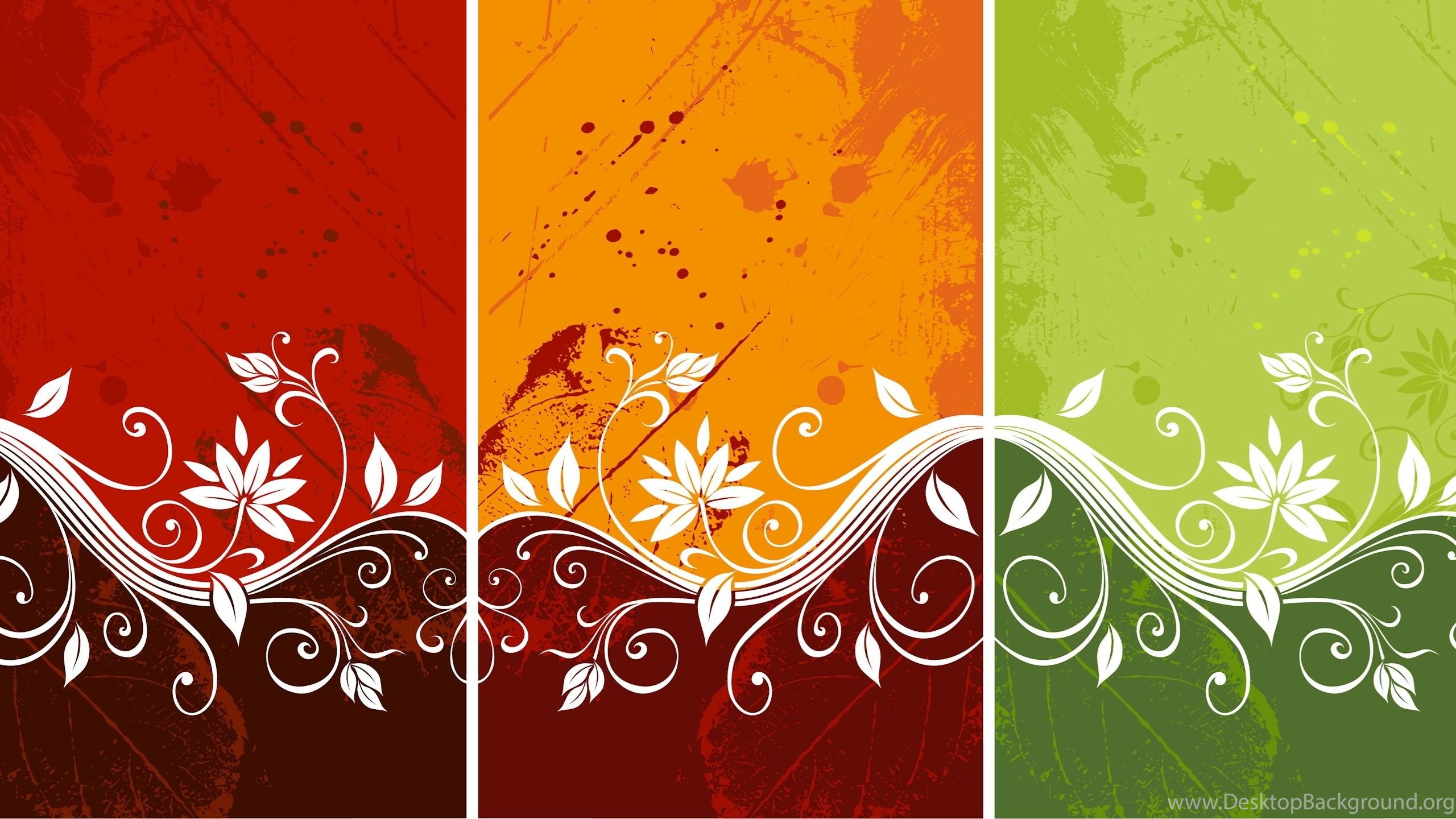 Floral Vector Art Wallpaper Desktop Background