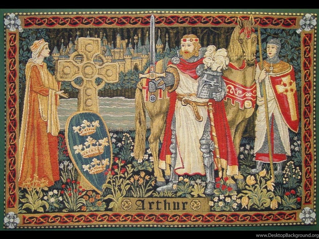 My Free Wallpaper Artistic Wallpaper Arthur Medieval Painting Wallpaper & Background Download