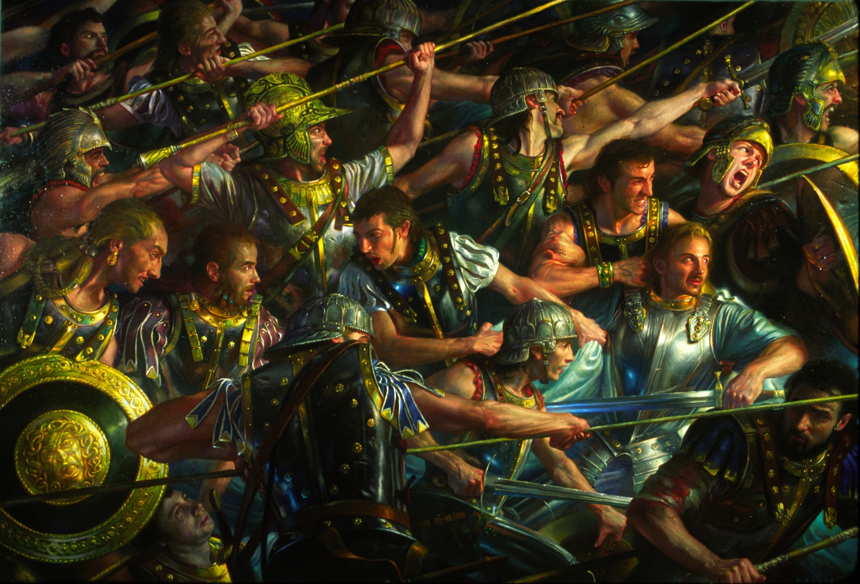 medieval, Viking, Fantasy, Art, Paintings, Warriors, Soldiers, Weapons, Armor, Men, Males, Battle, Dark Wallpaper HD / Desktop and Mobile Background