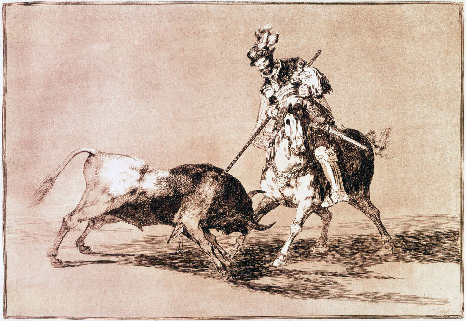 El Cid Lanced Another Bull Goya Wallpaper Image