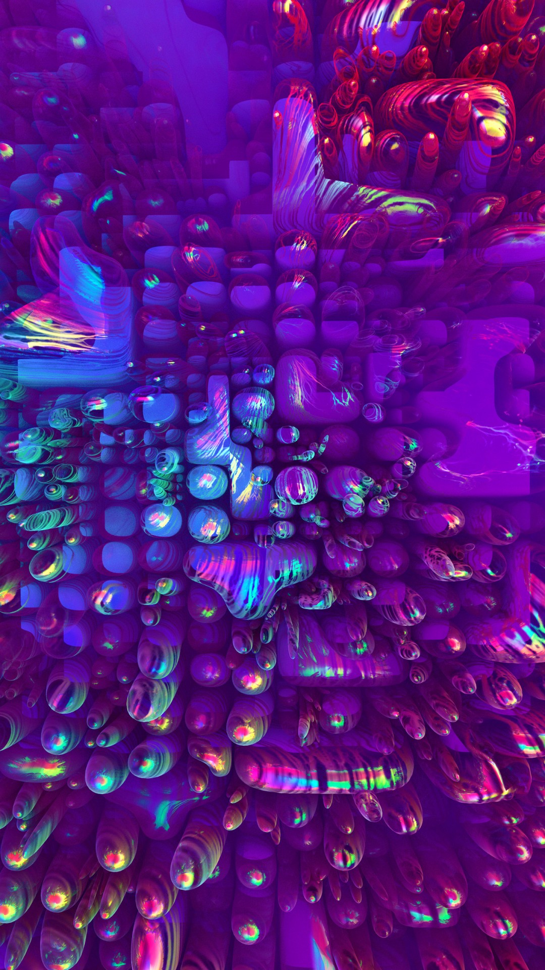 Neon Bubbles Wallpaper