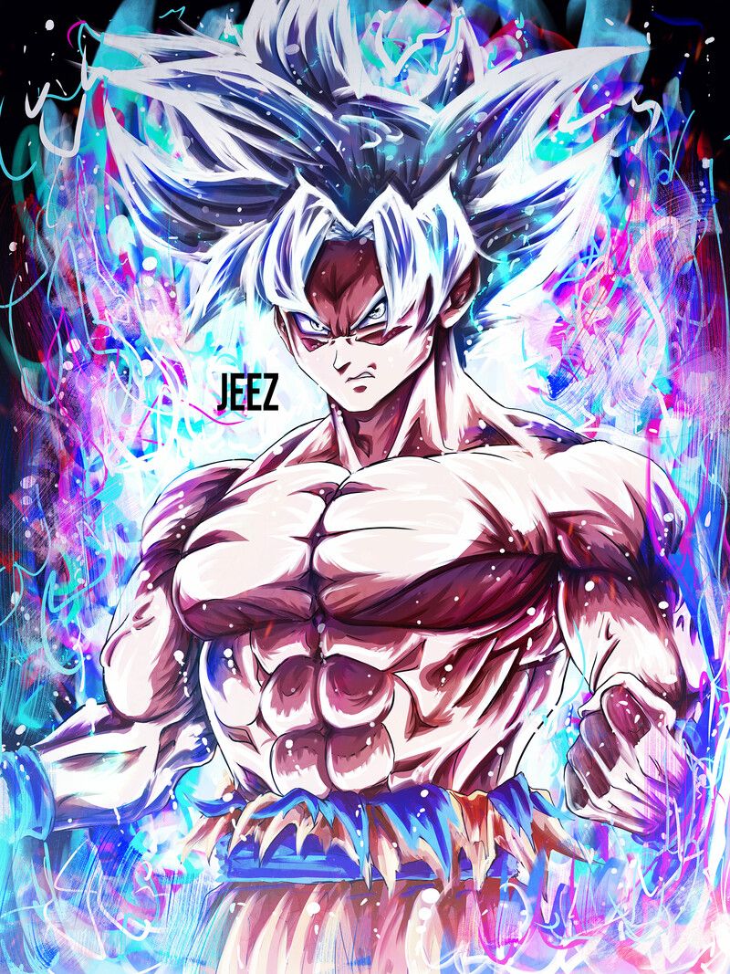 Mastered Ultra Instinct Goku, JeeZ Art. Dragon Ball Super Artwork, Dragon Ball Wallpaper Iphone, Anime Dragon Ball Super