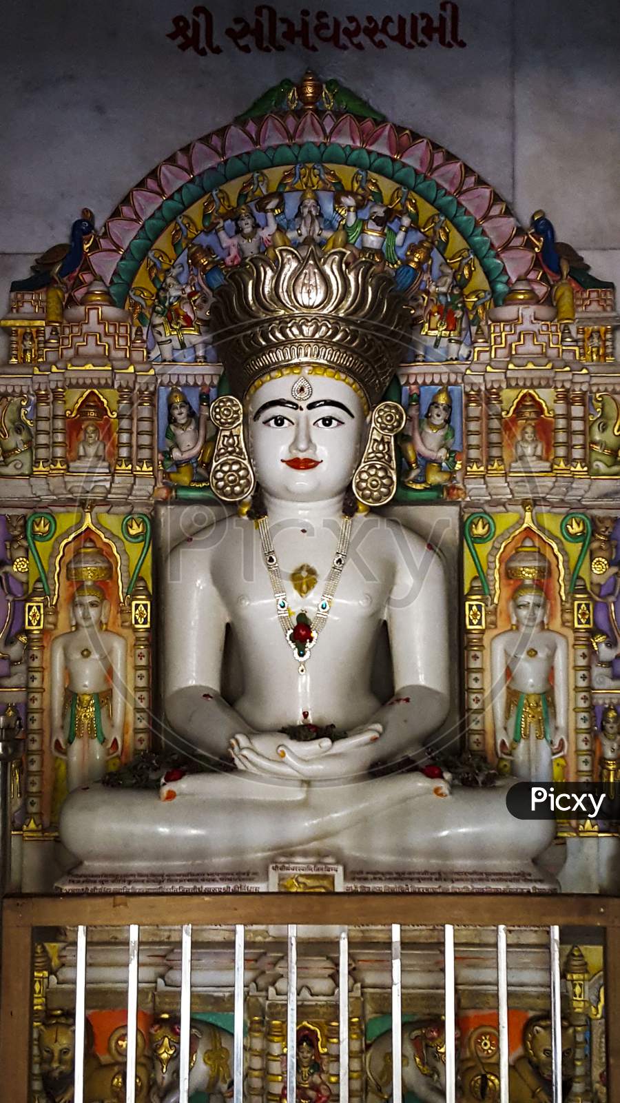 Image Of Portrait View Of Jain God At Palitana TQ644229 Picxy