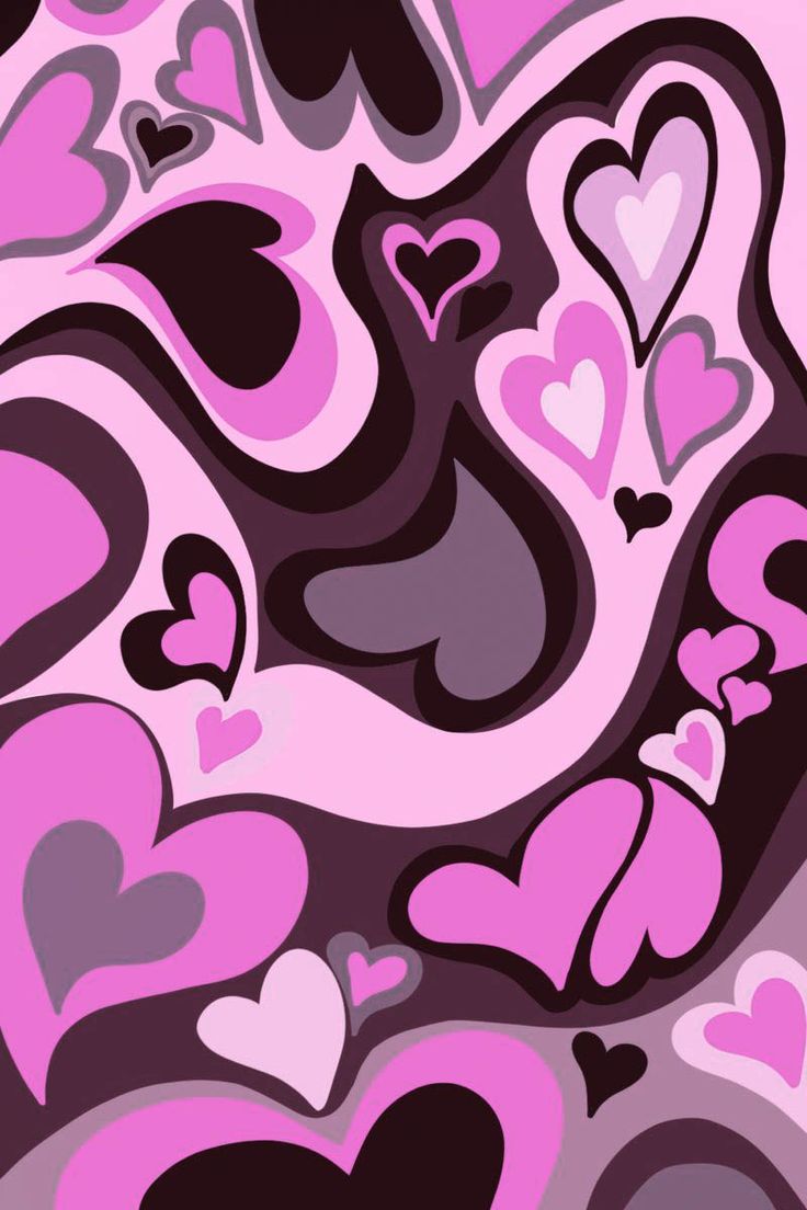 pink liquid hearts. iPhone wallpaper landscape, Heart wallpaper, iPhone wallpaper themes