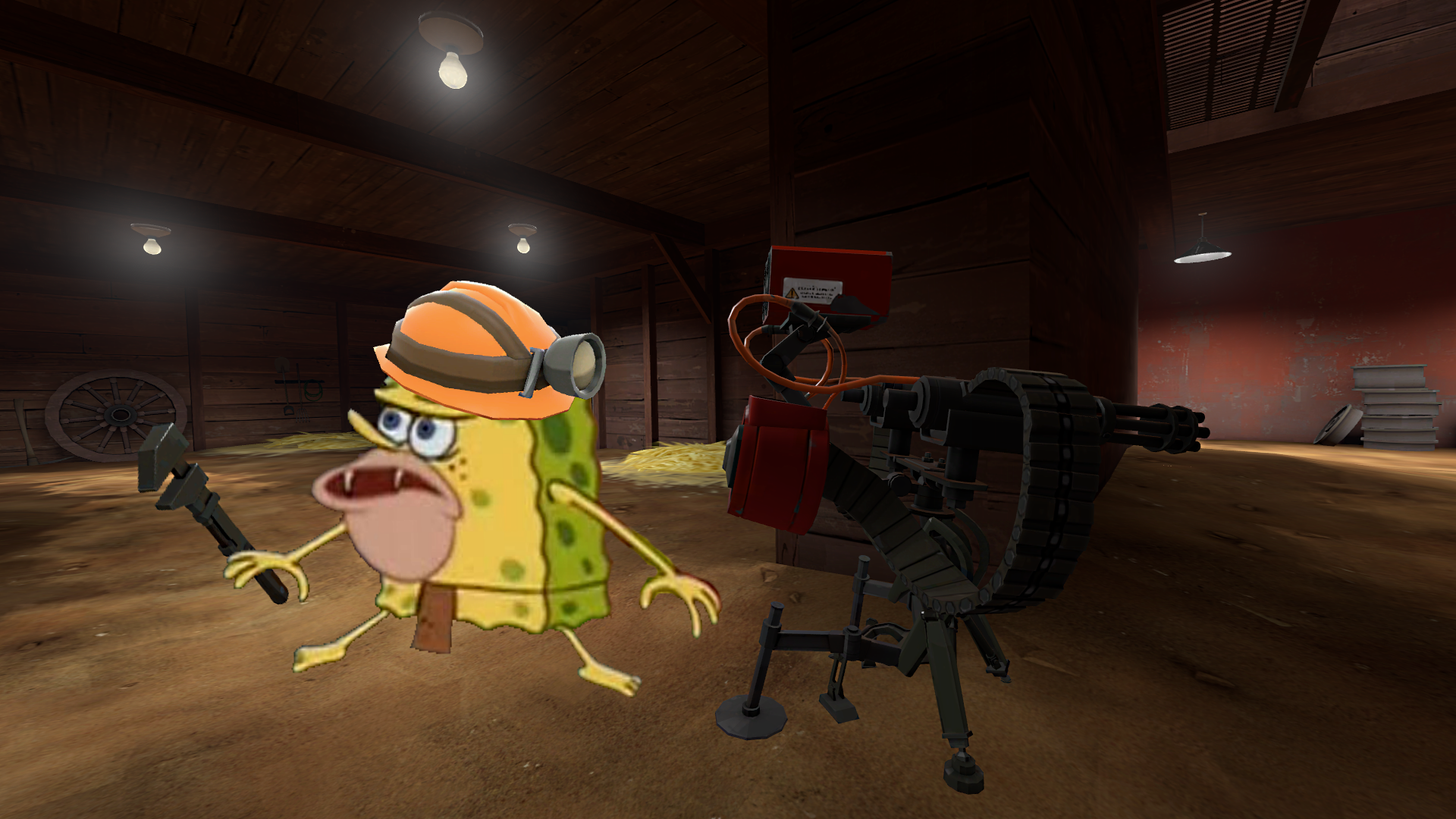 When you hear a Spy uncloak.. SpongeGar / Primitive Sponge / Caveman Spongebob