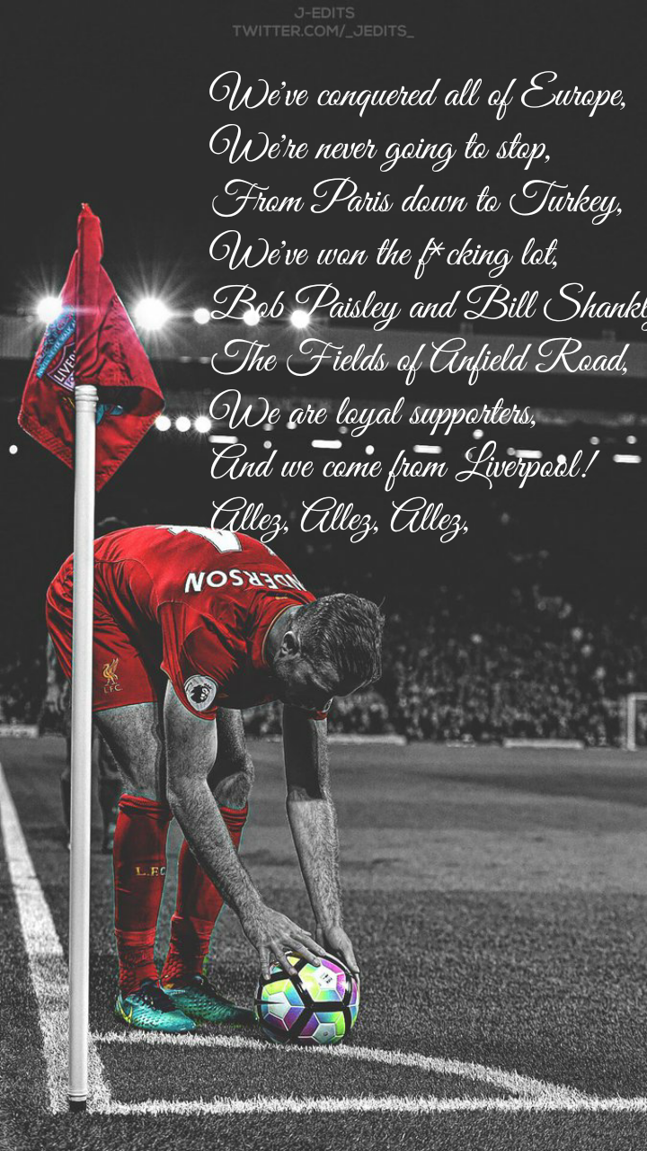 Liverpool mobile wallpaper with new chant