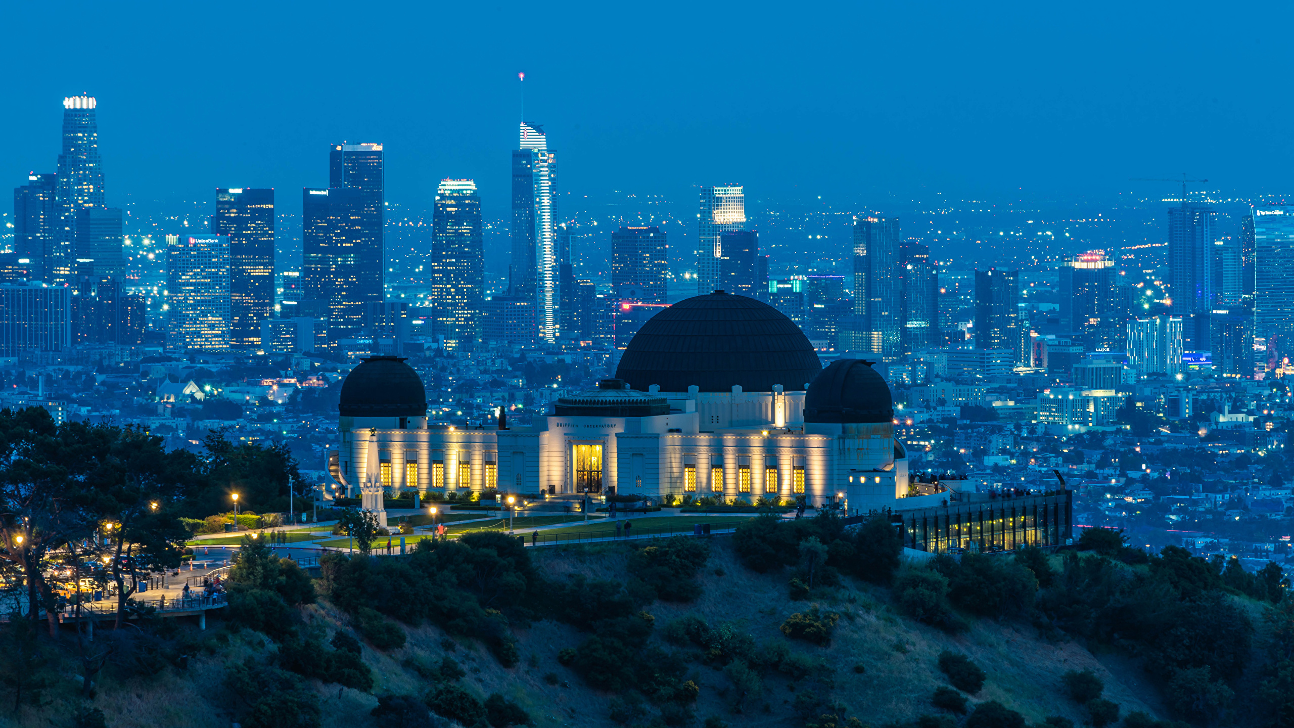 Desktop Wallpaper Los Angeles USA Griffith Observatory 2560x1440