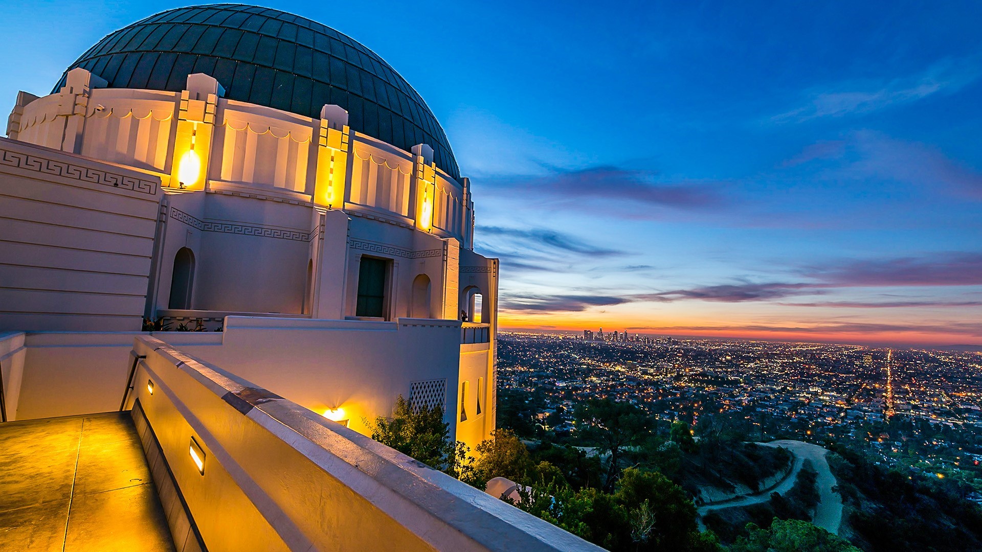 Griffith Park Observatory HD wallpaper, Background