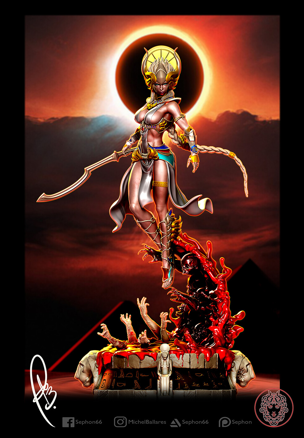 Goddess Sekhmet by Creative geek MB