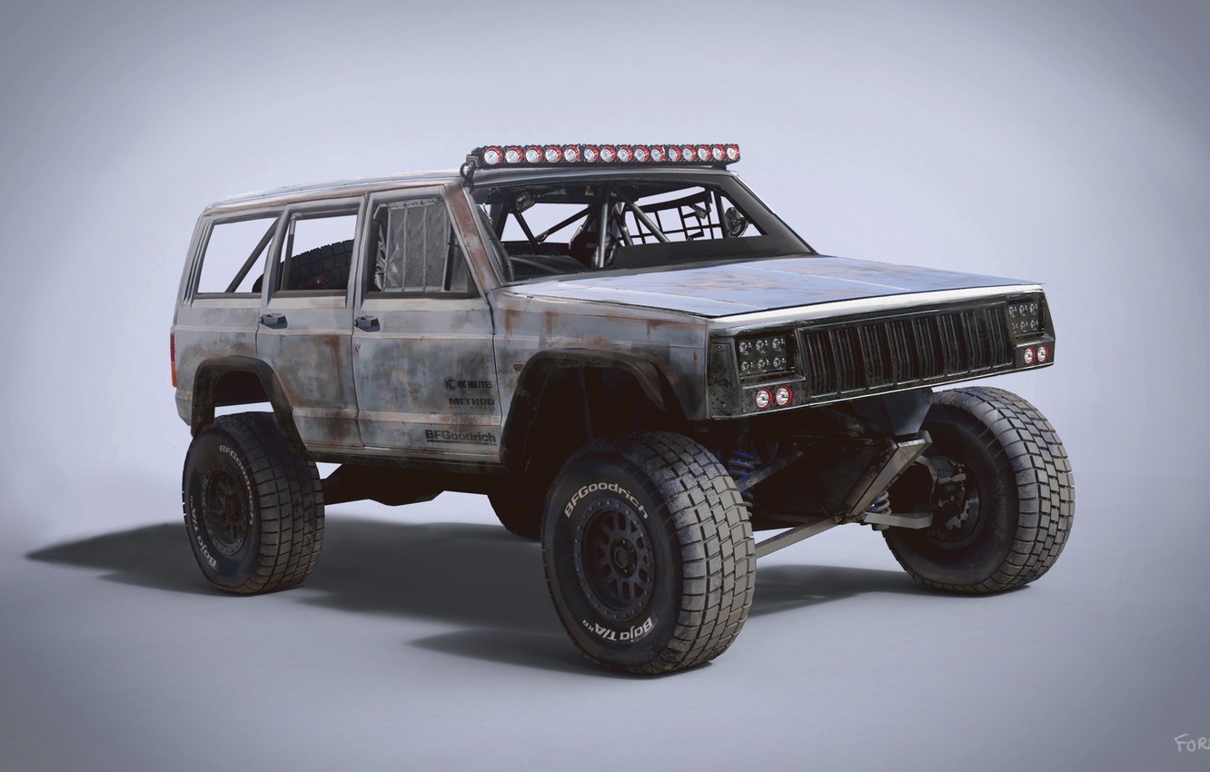 Wallpaper car, Trophy Rat, 1998 Jeep Cherokee image for desktop, section рендеринг