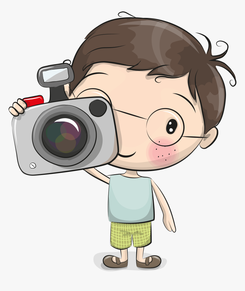 Photographer Clipart Boy Cartoon Boy Vector Art, HD Png Download
