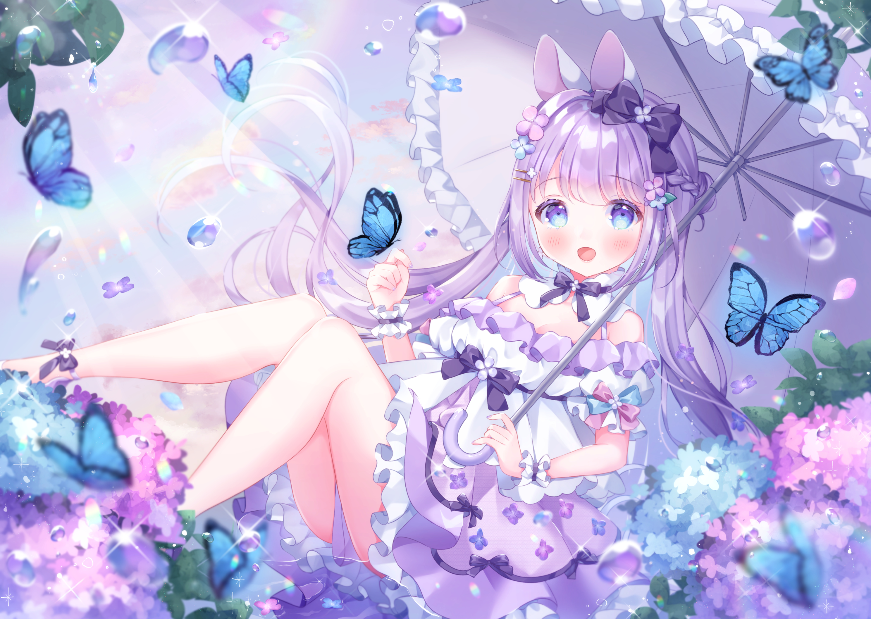 Free download Purple Hair Umbrella Blue Eyes Lolita Fashion Anime Girls [2978x2117] for your Desktop, Mobile & Tablet. Explore Anime Girl Purple Hair Wallpaper. Colour Hair Girl Wallpaper, Anime