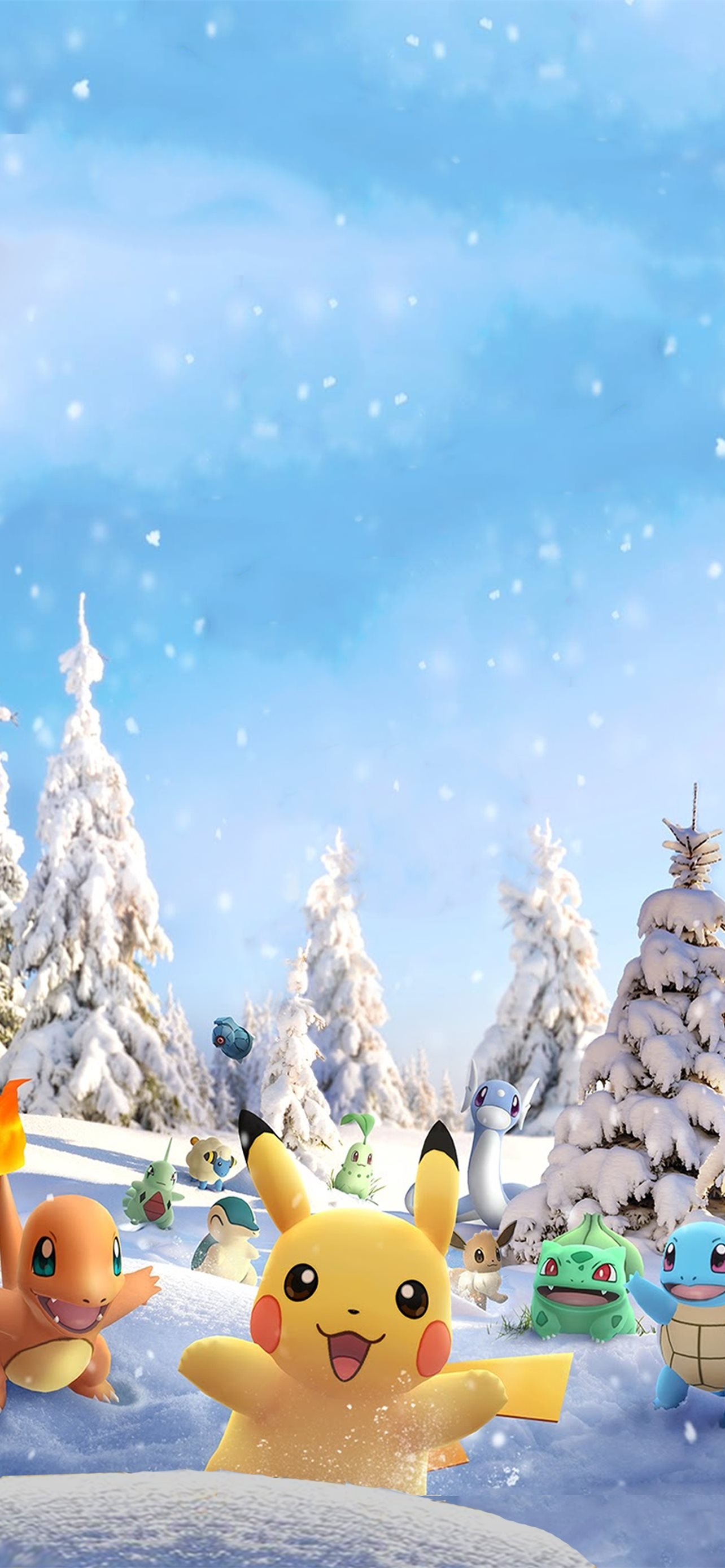 Pokemon Go Winter iPhone Wallpaper Free Download