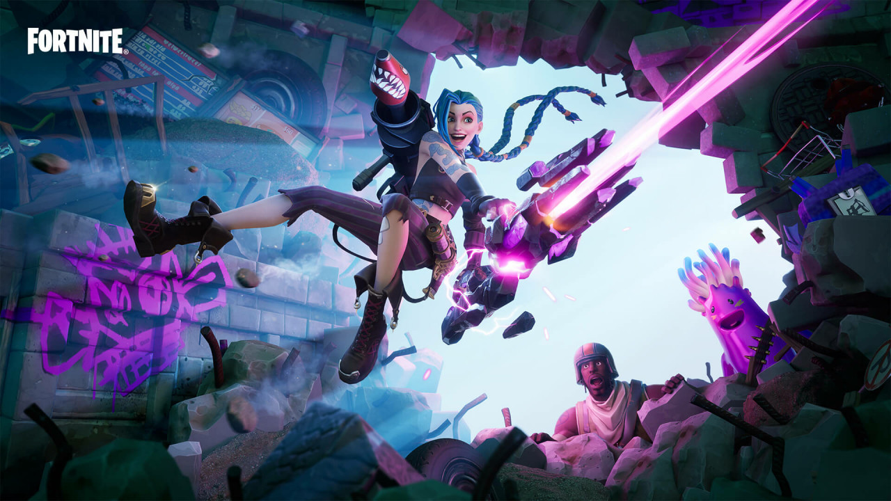 Arcane Jinx Fortnite HD Gaming Wallpaper