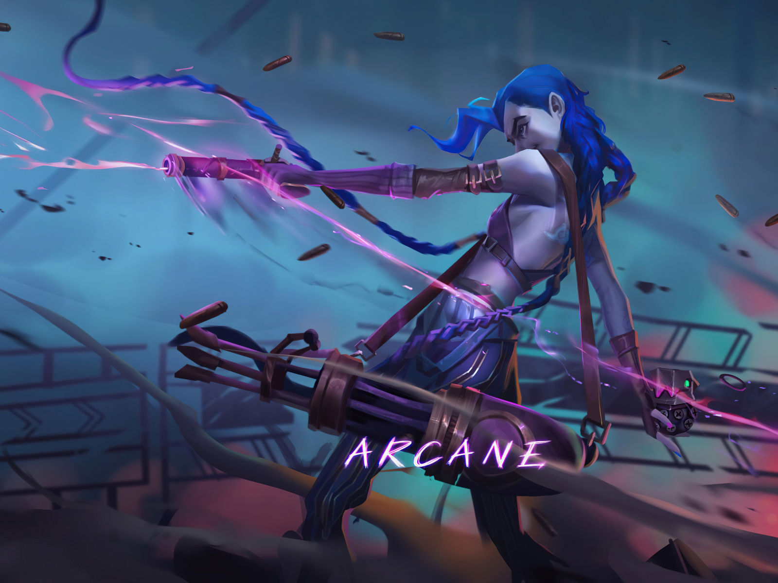 Desktop Wallpaper League Of Legends, Arcane, Mad Jinx, Art, HD Image, Picture, Background, 8a75de