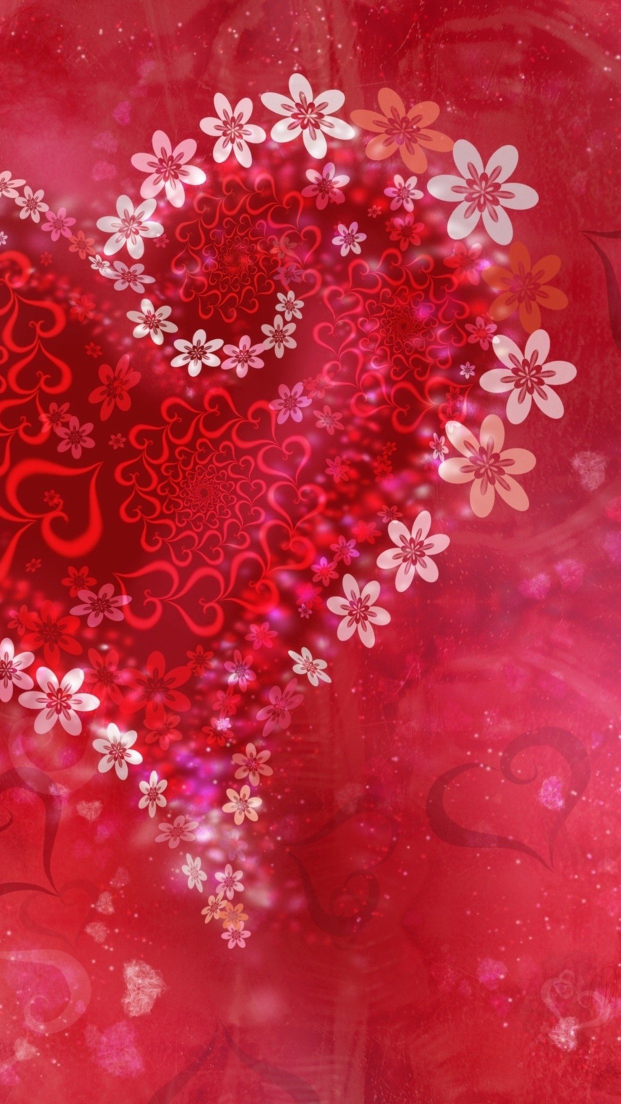 Valentine Day Flower Wallpaper for iPhone Pro Max, X, 6