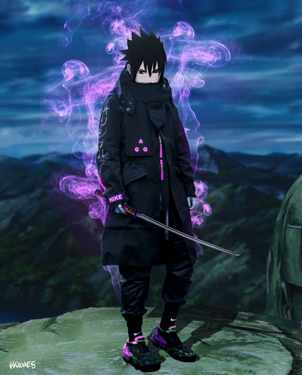 Sasuke Purple Wallpaper