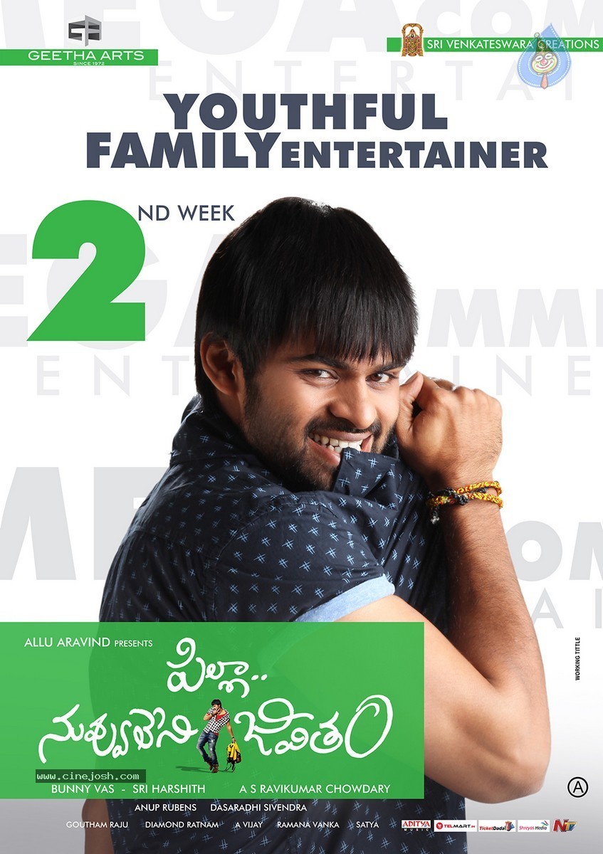Pilla Nuvvu Leni Jeevitham 2nd Week Posters 3 of 5