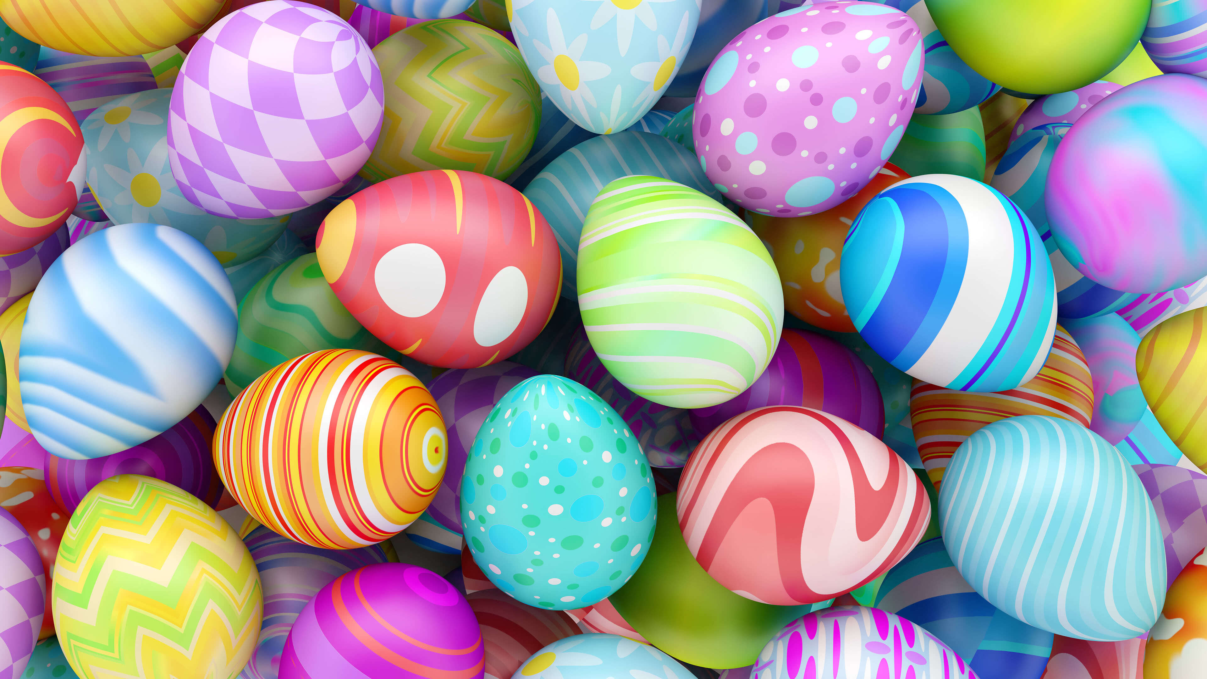 Easter Eggs UHD 4K Wallpaper