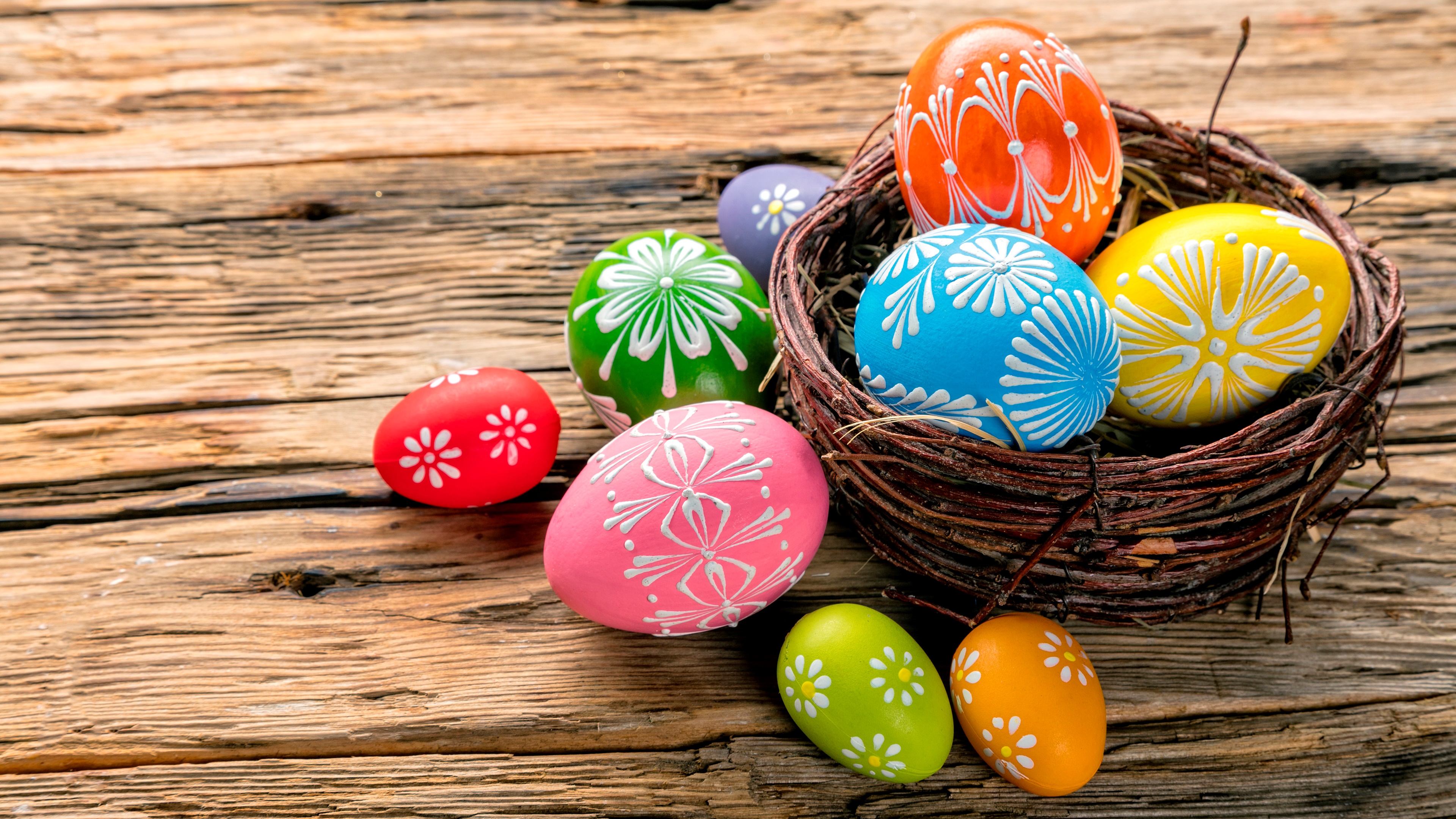 Easter Egg Colorful Wallpaper:3840x2160
