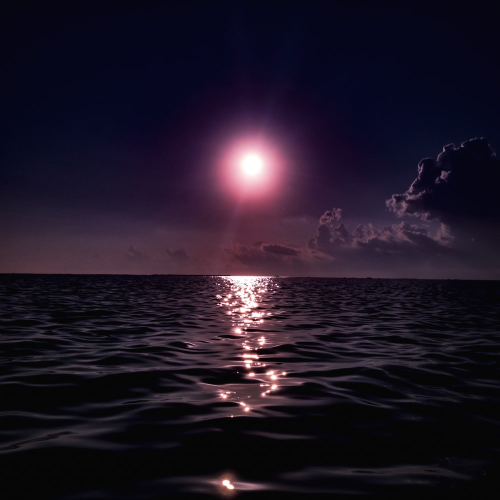 Moon Water Picture. Download Free Image