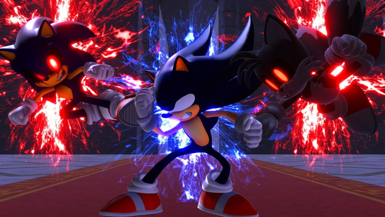 Dark Sonic vs Super Sonic | Art Print