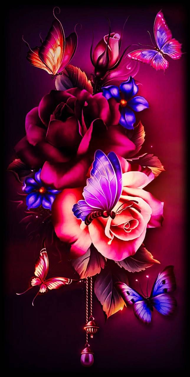 Download flower design wallpaper by editor__21022 now. Browse millions of. Flowery wallpaper, Flower phone wallpaper, Rose flower wallpaper