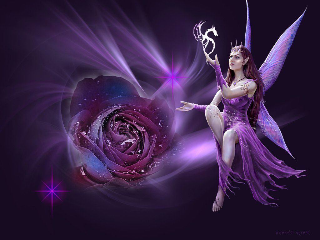 Purple Fairy Wallpaper