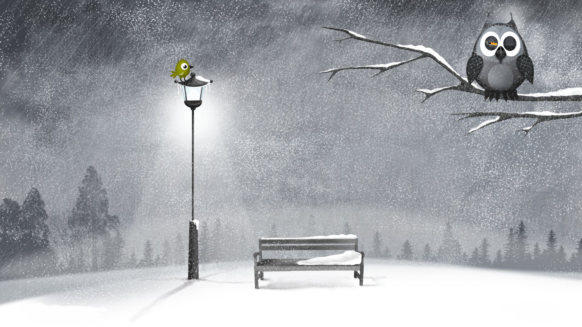 Vector Graphics Pictureque Vector Graphics High Quality Resolutions Winter Season Hd Photography Notebook Wal. Cartoon Wallpaper Hd, Snowfall Wallpaper, Painting