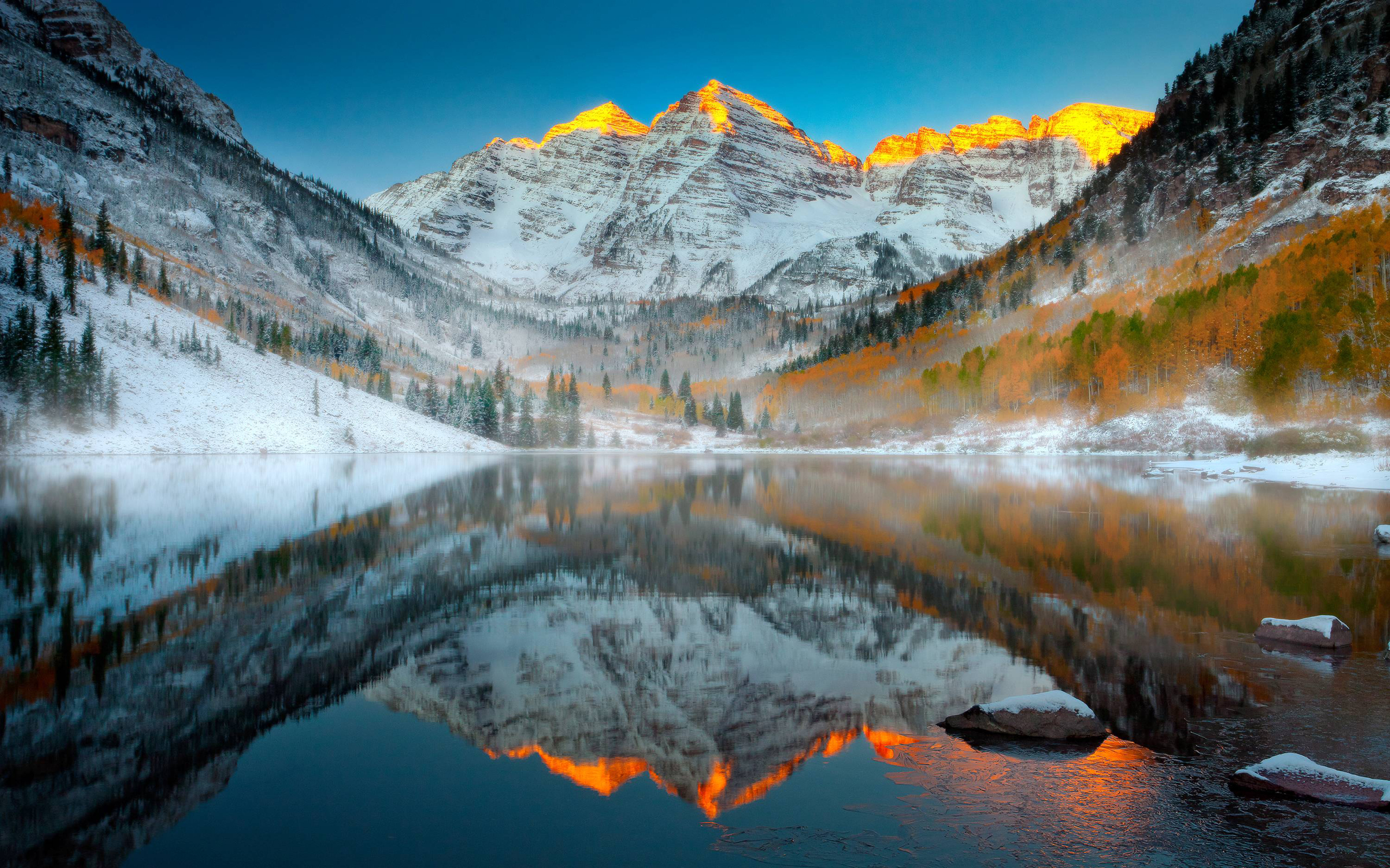 Colorado Rocky Mountains Winter HD Wallpaper