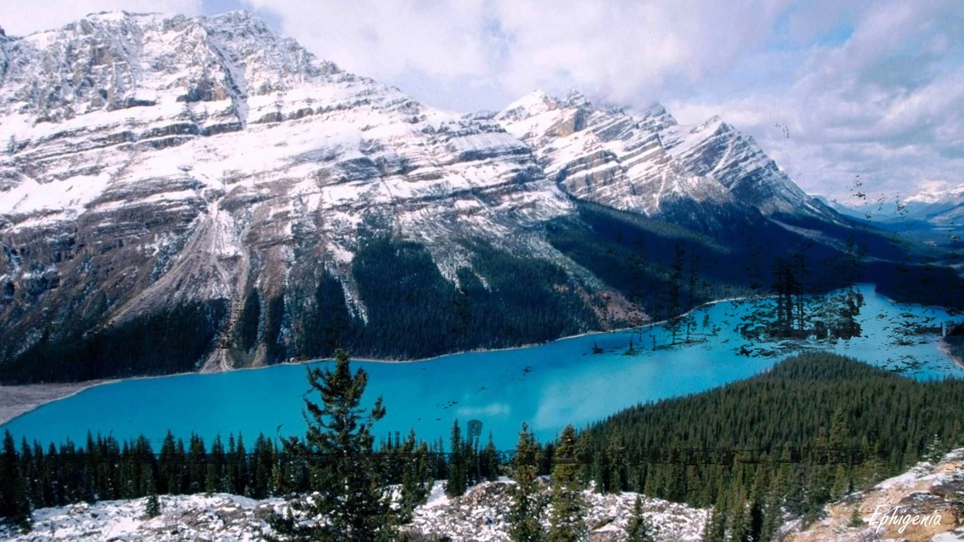 Rocky Mountain Winter Wallpaper