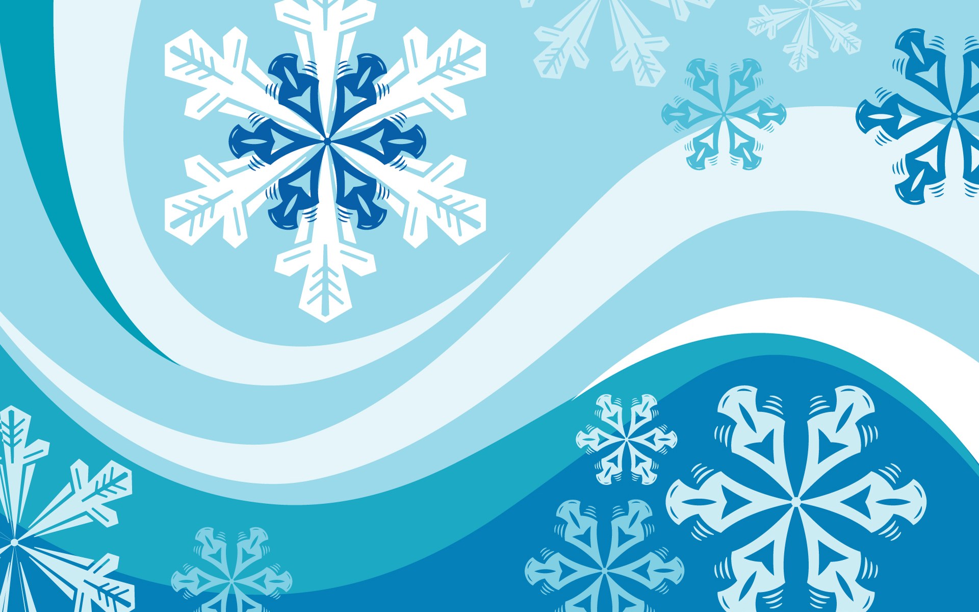 Winter, vector, background, wallpaper, cartoon, blue