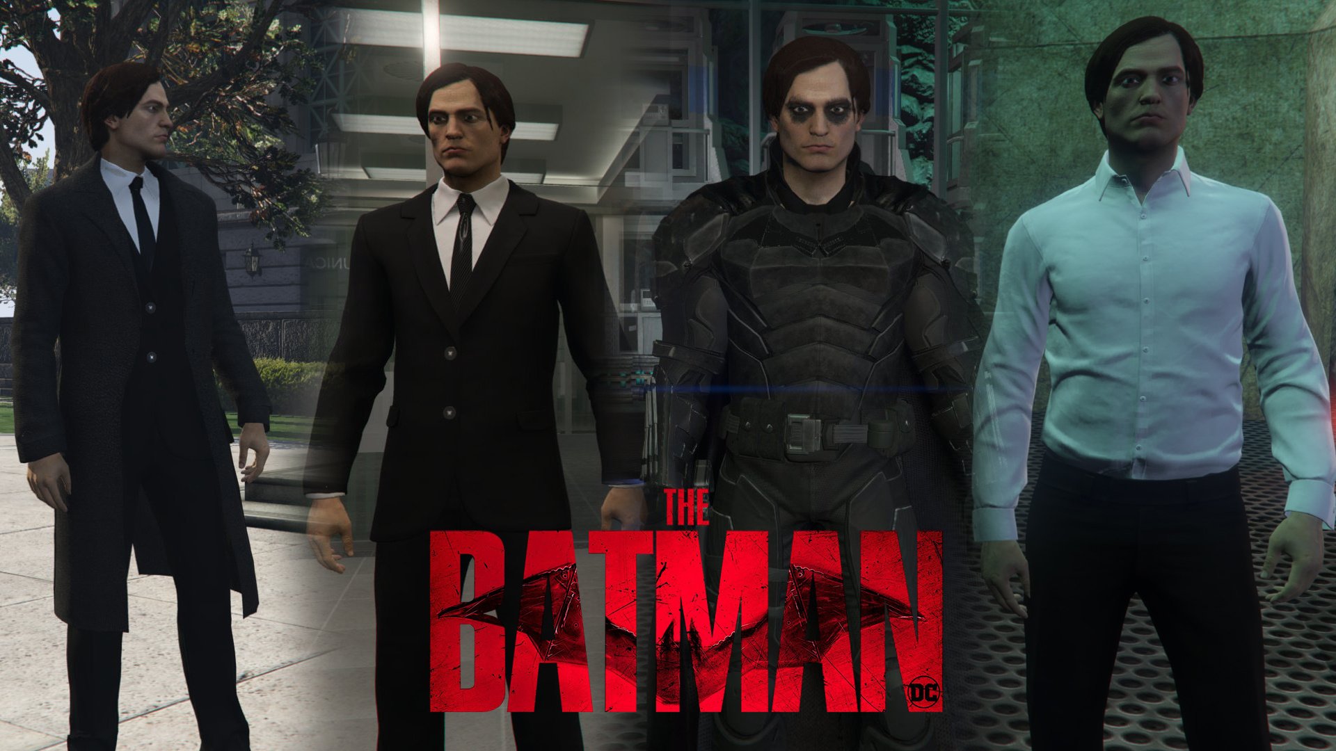 Bruce Wayne Outfits Pack: The Batman 2022(Addon Peds W Cloth)