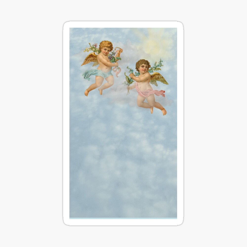 Cupid Angels in Heaven (Aesthetic Renaissance Art) Greeting Card
