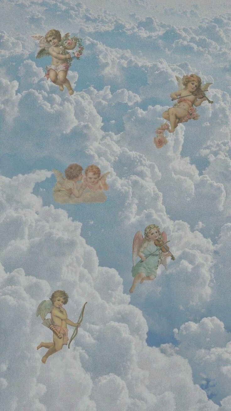 Angelic Sky Aesthetic Wallpaper