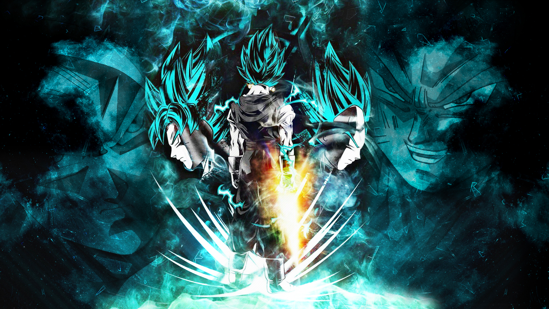 Goku, Vegeta (Dragon Ball) HD Wallpaper