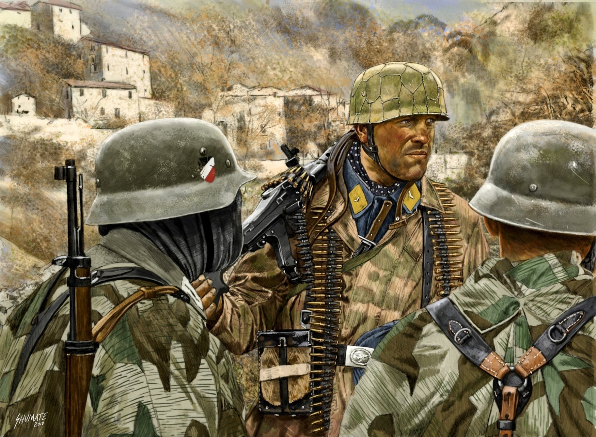 Art German Mining Huntsman Gebirgsjã¤ger Uniforms Camouflage German Wallpaper Art Wallpaper & Background Download