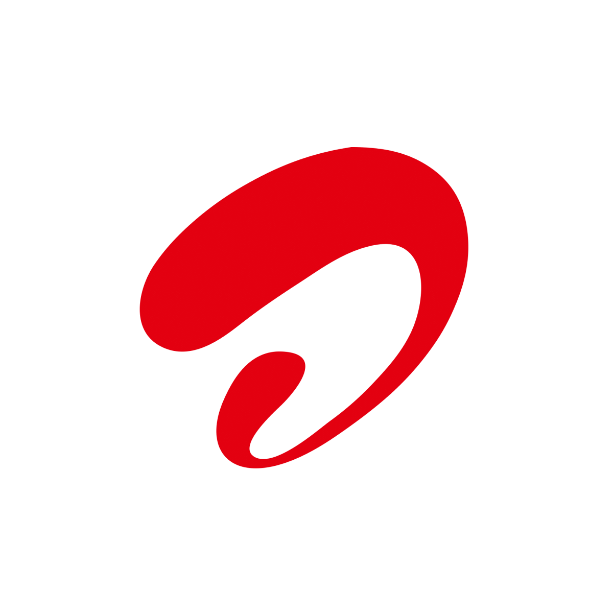 Airtel logo. Lettering, Single letter logo, ? logo